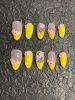 2026 Gothic Glam Press-On Nails, Valentine's Day Short Almond Shaped Press-On False Nail Set. Handcrafted False Nail Tips