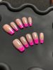 2026 Gothic Charm Exquisitely Crafted Wearable Nails â€“ Valentine's Day Short Square Press-on Fake Nail Set. Handmade fake nail pieces