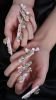 2026 Gothic charm finely crafted wearable nails, Valentine's Day medium square press-on false nail set, handcrafted false nail pieces