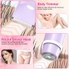 2 In 1 Bikini Trimmer for Women Dual Head Cordless Body Shaver IPX5 Waterproof Rechargeable Pubic Hair Razor Wet And Dry Use for Bikini Underarm Leg A