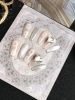 2026 Gothic Charm Wearable Nails - Valentine's Day Short Square Press-on Fake Nail Set. Handmade Fake Nail Plates