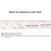 2026 Gothic Charm Wearable Nails - Valentine's Day Short Almond-Shaped Press-On Fake Nail Set. Handmade fake nail plates,