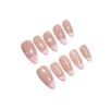 2026 Gothic Charm Wearable Nails, Valentine's Day Short Almond-shaped Press-on Fake Nail Set. Handmade Fake Nail Pieces