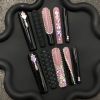 2026 Gothic charm finely crafted wearable nails, Valentine's Day long square press-on false nail set, hand-made false nail pieces