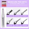 45000RPM Rechargeable Electric Nail Drill Machine Professional Nail Drills for Gel Nails Polish Portable Nail File Manicure Tool