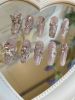 2026 Gothic Charm Exquisitely Crafted Press-on Nails - Valentine's Day Medium Square Press-on Fake Nail Set. Handmade fake nail pieces