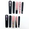 2026 Gothic charm finely crafted wearable nails, Valentine's Day long square press-on false nail set, hand-made false nail pieces
