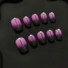 2026 Gothic charm carefully crafted wearable nails, Valentine's Day short square press-on false nail set, handcrafted false nail pieces