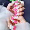 2026 Gothic Charm Finely Crafted Wearable Nails - Valentine's Day Long Duckbill Press-on Fake Nail Set. Handmade Fake Nail Plates
