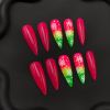 2026 Gothic Charm Wearable Nails, Valentine's Day Medium Almond-shaped Press-on False Nail Set. Handmade False Nail Tips