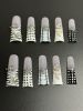 2026 Gothic charm meticulously crafted wearable nails, Valentine's Day long duck-bill shaped press-on false nail set, handcrafted false nail pieces